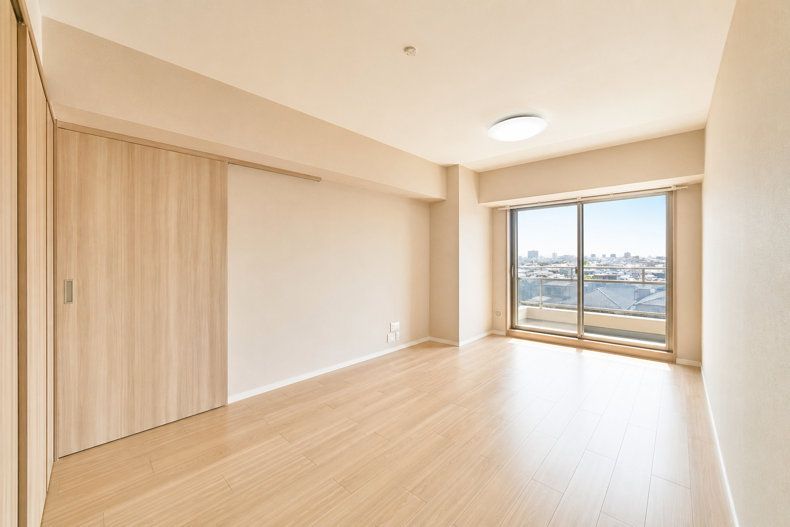 壁紙張替え後の明るい部屋